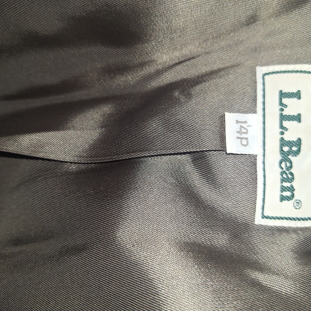 L.L. Bean Women's Plaid Blazer - Gray and Brown- 14 P - Picture 7 of 9